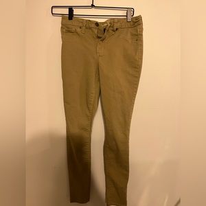 Khaki skinny pants